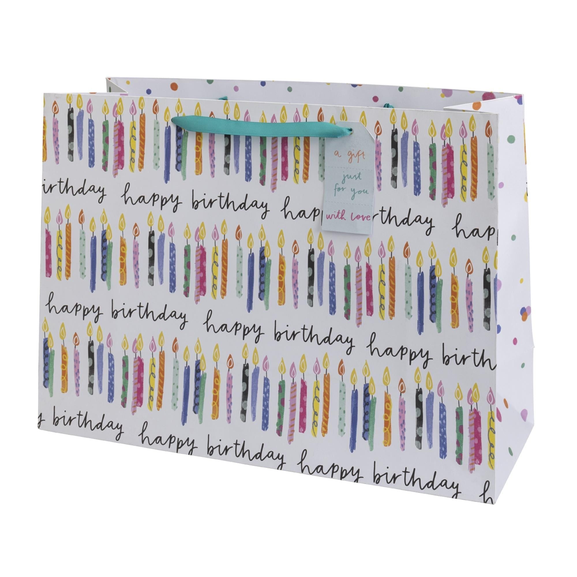 Sainsbury's Home Brights Happy Birthday Present Gift Bag Birthday Celebration Extra Large