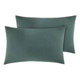 Sainsbury's Home Cotton Rich fitted Sheet Leaf Green 28cm