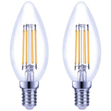 Sainsbury's Home LED Filament Candle 40W SES Light Bulb 2pk