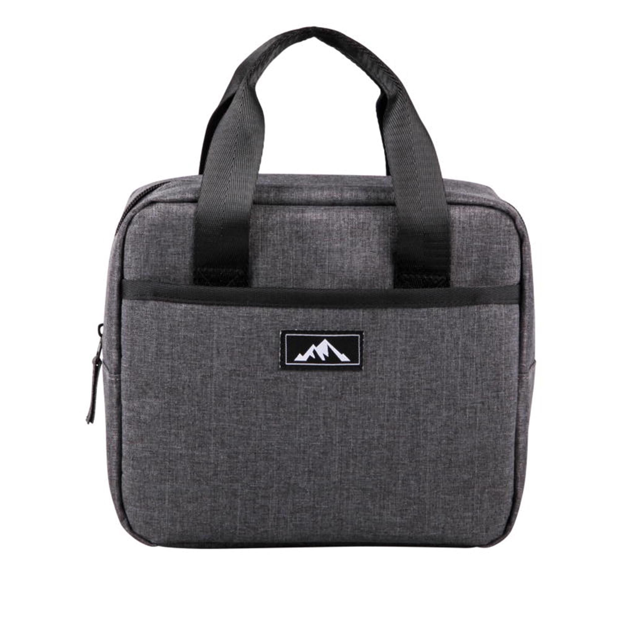 Sainsbury's Home Lunch Bag Slate Grey &amp;amp; Black