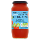 Sainsbury's Lighter Tomato &amp;amp; Herb Bolognese Pasta Sauce 500g