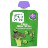 Sainsbury's Little Ones Organic Green Veggies Smooth Puree 4+ Months 70g