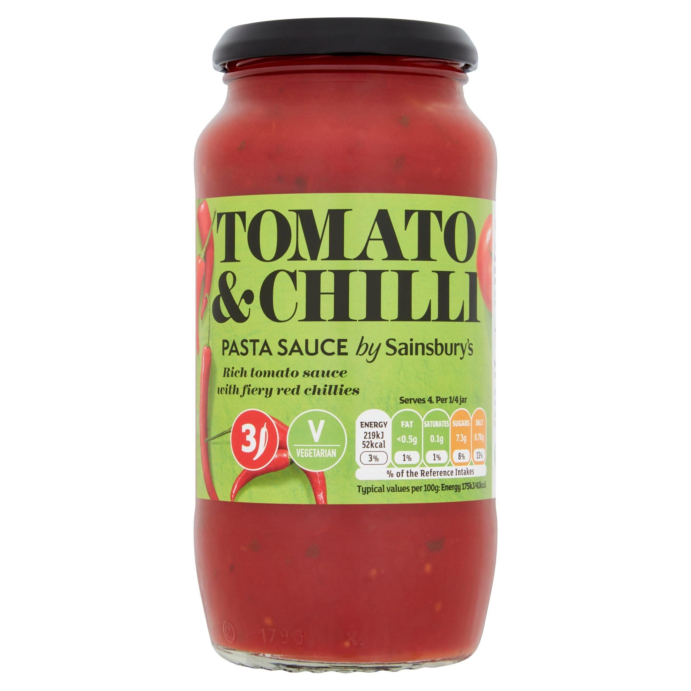 Sainsbury's Pasta Sauce, Tomato &amp;amp; Chilli 500g