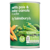 Sainsbury's Petit Pois &amp;amp; Baby Carrots 400g