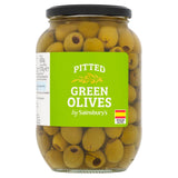 Sainsbury's Pitted Green Olives 800g (370g*)
