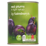 Sainsbury's Red Plums in Light Syrup 567g