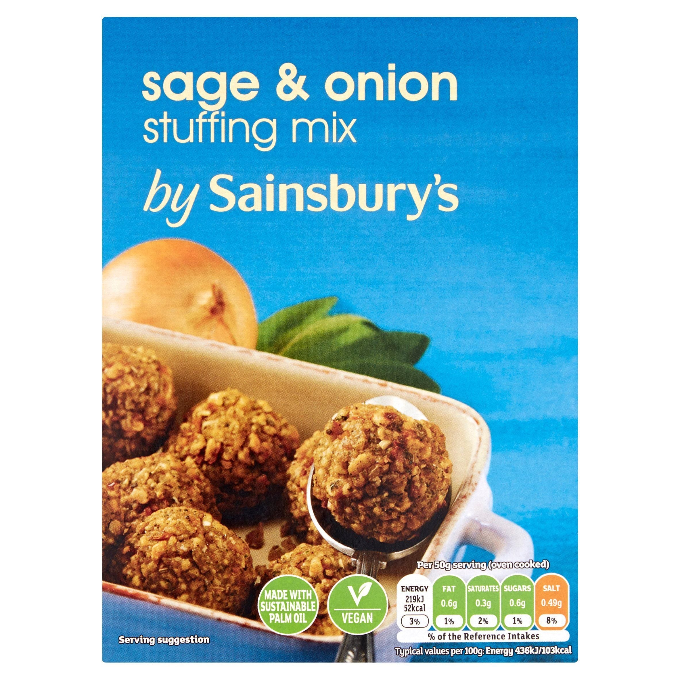 Sainsbury's Sage &amp;amp; Onion Stuffing Mix 340g