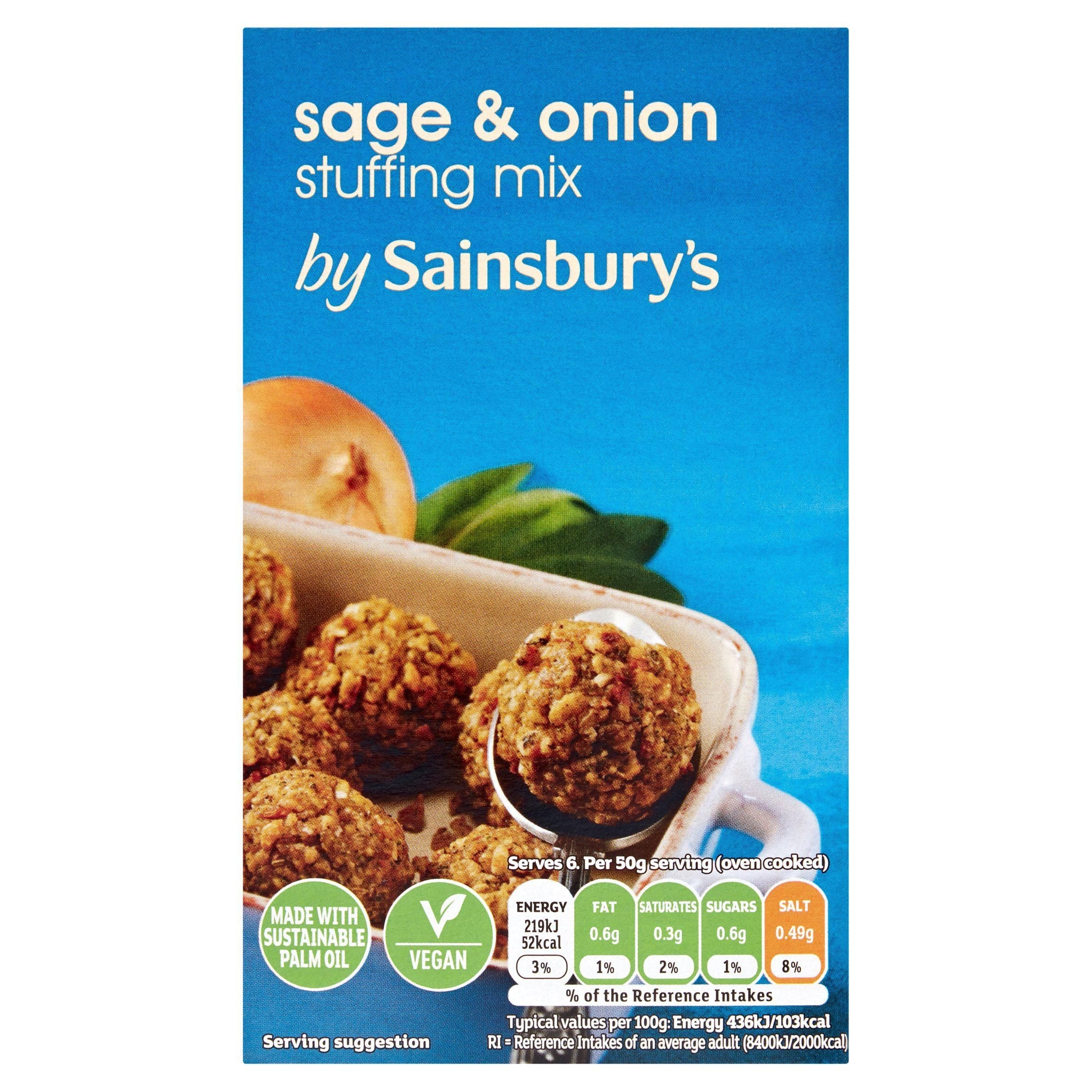 Sainsbury's Sage &amp;amp; Onion Stuffing Mix 85g