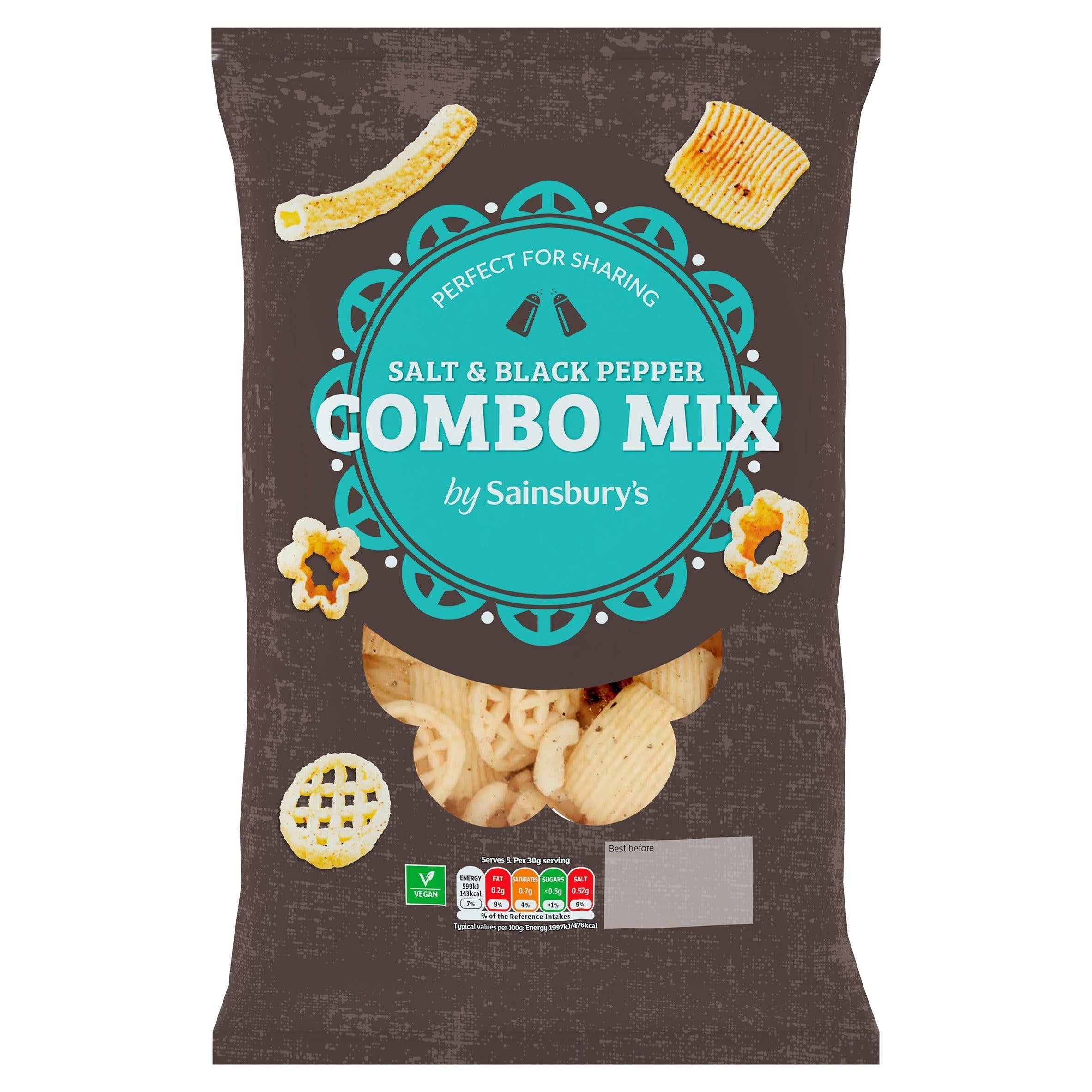 Sainsbury's Salt &amp;amp; Pepper Combo Snack Mix 150g