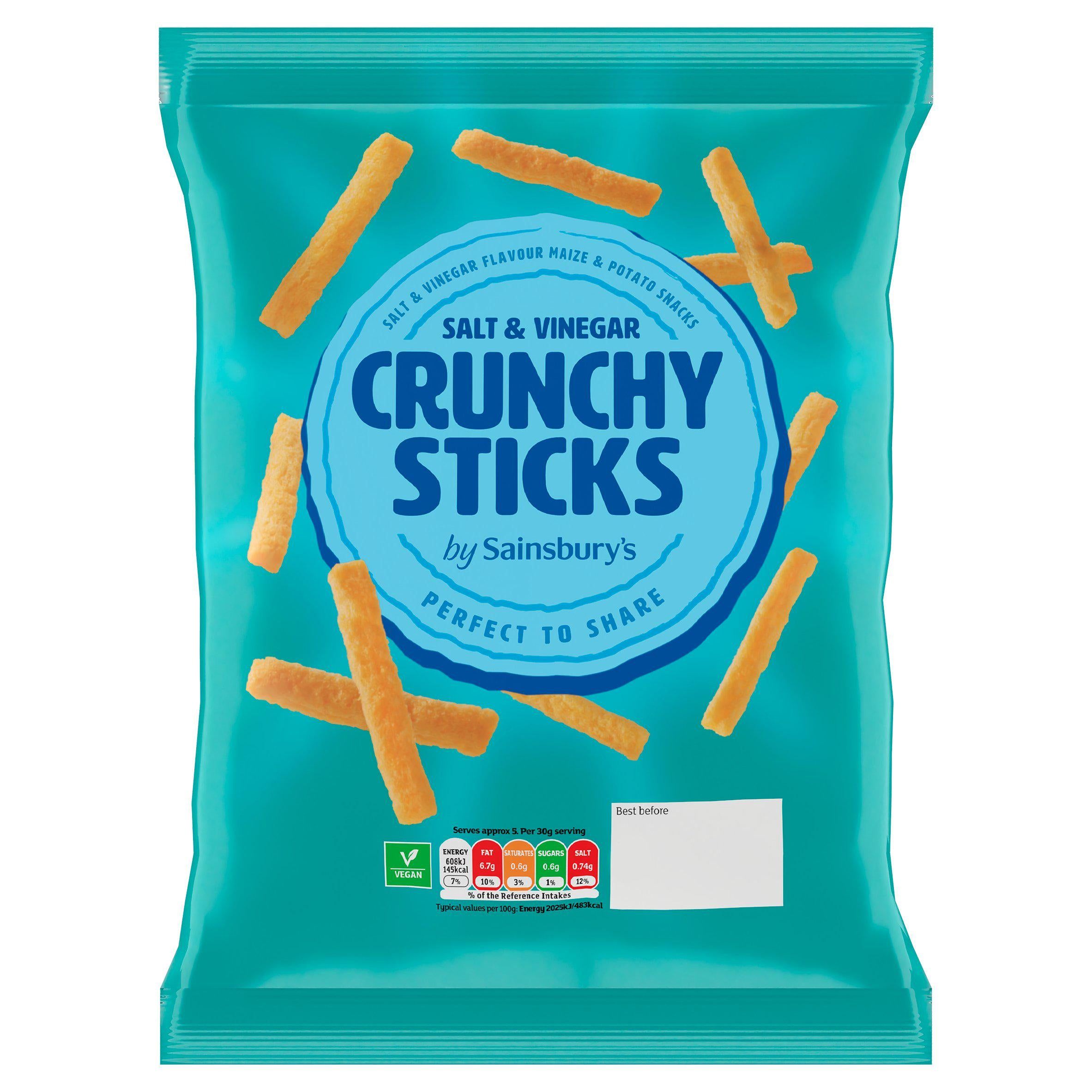 Sainsbury&amp;rsquo;s Salt &amp;amp; Vinegar Crunchy Sticks 140g