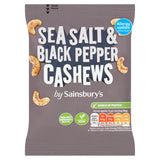 Sainsbury's Sea Salt &amp;amp; Black Pepper Cashews 150g