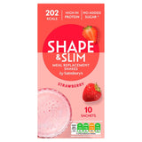 Sainsbury's Shape &amp;amp; Slim Meal Replacement Shakes Strawberry 10x 29g (290g)