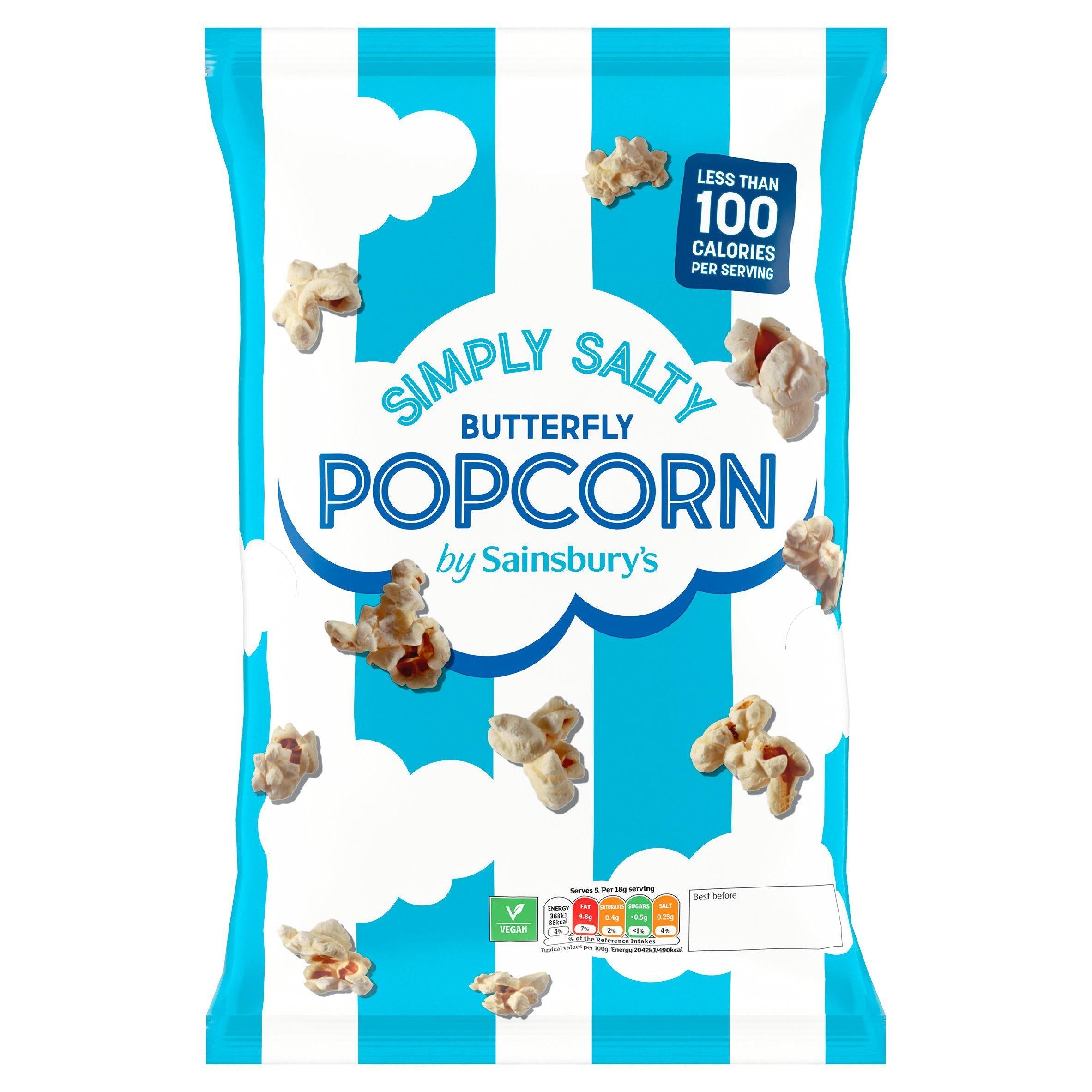 Sainsbury's Simply Salty Butterfly Popcorn 90g