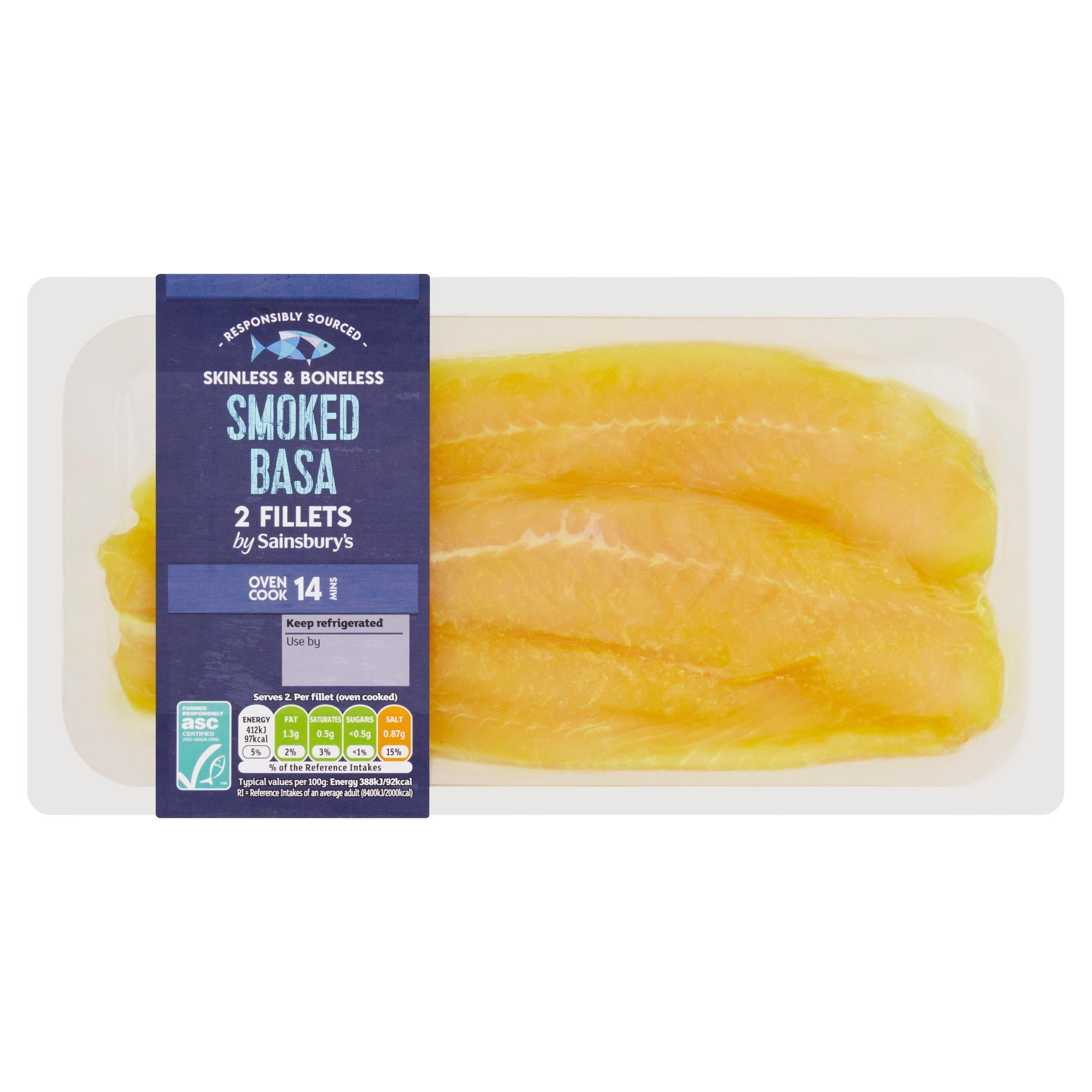 Sainsbury&amp;rsquo;s Smoked Basa fillets ASC 240g