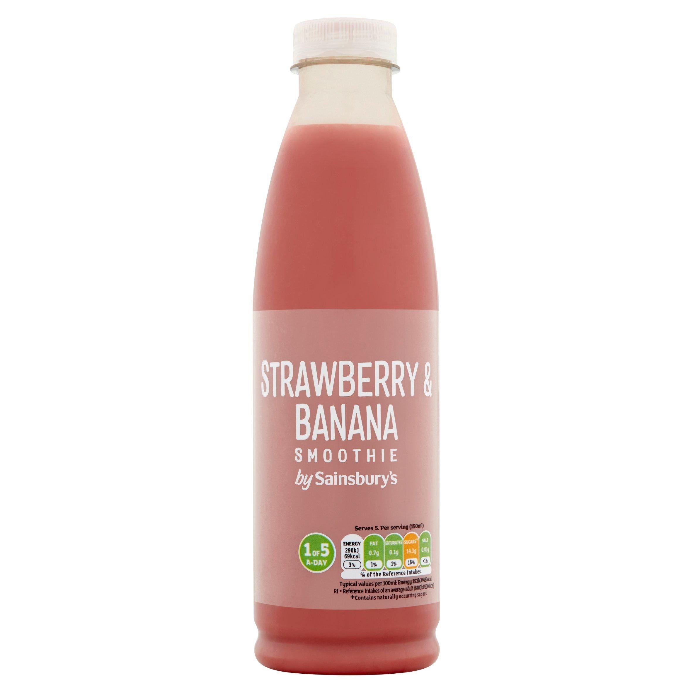 Sainsbury's Strawberry &amp;amp; Banana Smoothie 750ml