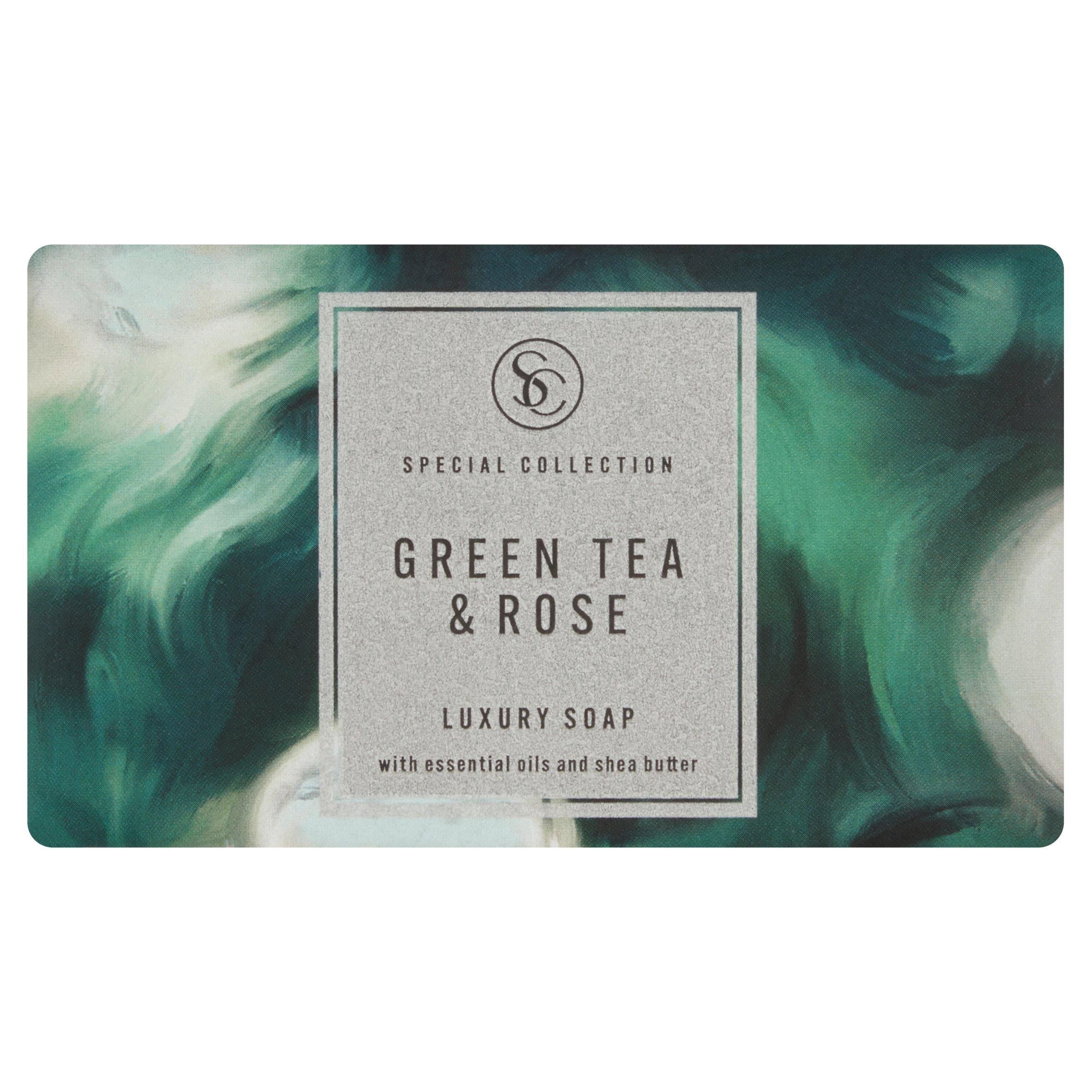 Sainsbury's The Collection Green Tea &amp;amp; Rose Luxury Soap 200g
