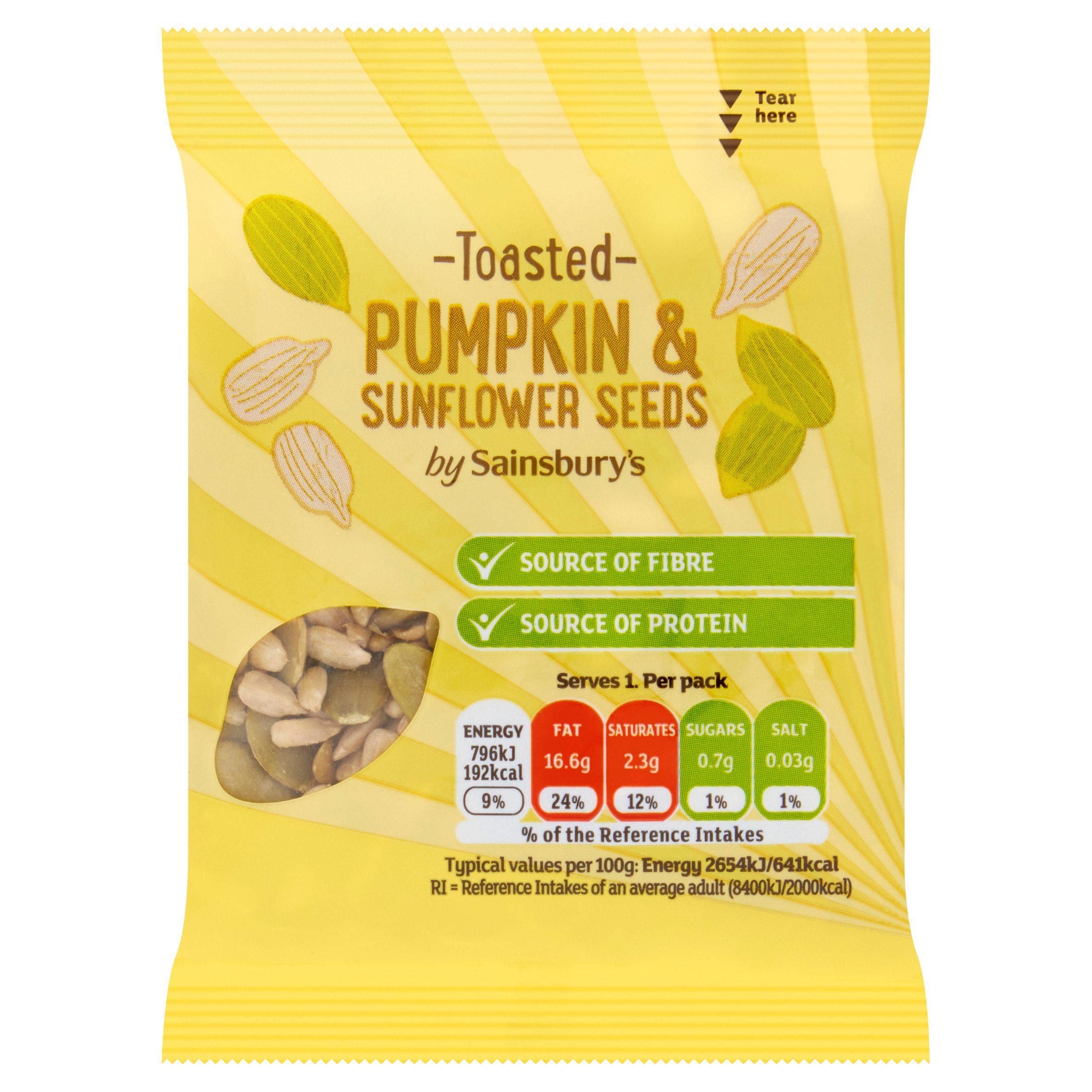 Sainsbury's Toasted Sunflower &amp;amp; Pumpkin Seed Mix 30g