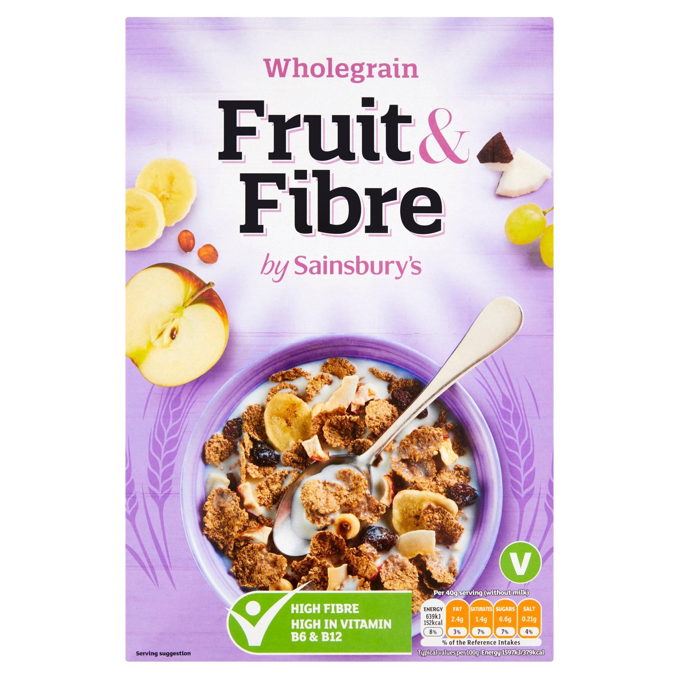 Sainsbury's Wholegrain Fruit &amp;amp; Fibre 750g