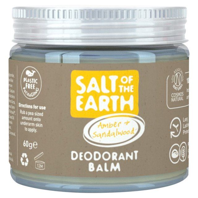 Salt of the Earth Amber &amp;amp; Sandalwood Natural Deodorant Balm   60g