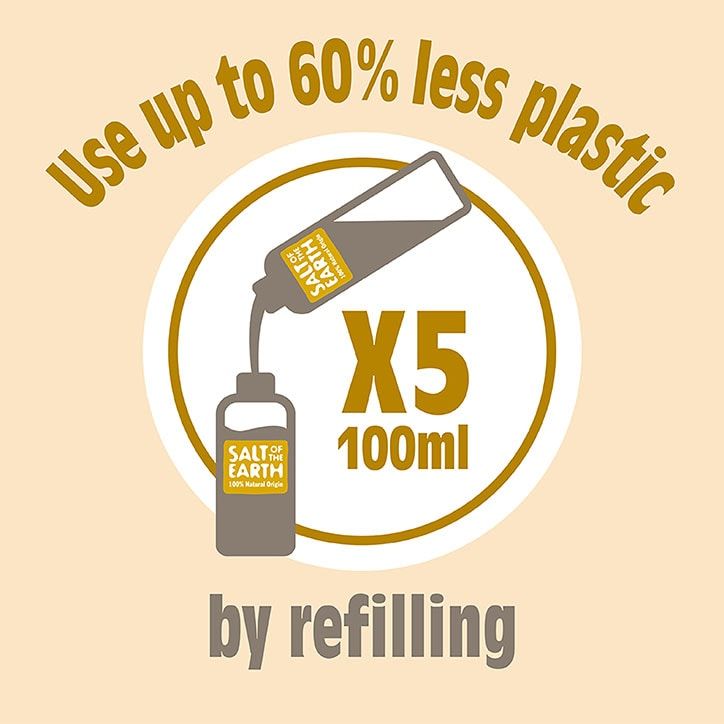 Salt of the Earth - Amber &amp;amp; Sandalwood Natural Deodorant Spray Refill 500ml