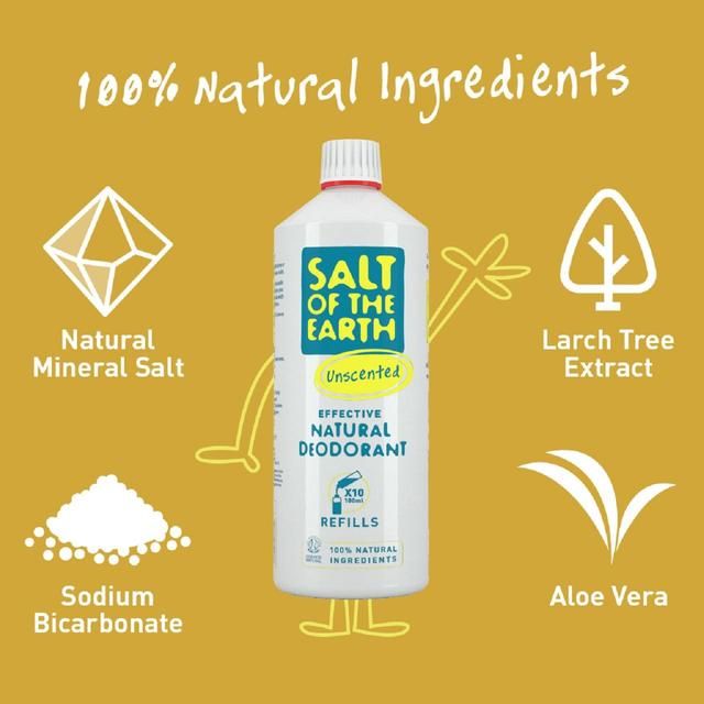 Salt of the Earth Natural Deodorant Spray Refill   1L