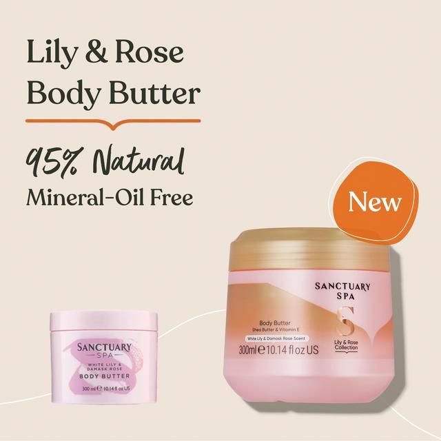 Sanctuary Spa Lily &amp;amp; Rose Collection Body Butter   300ml