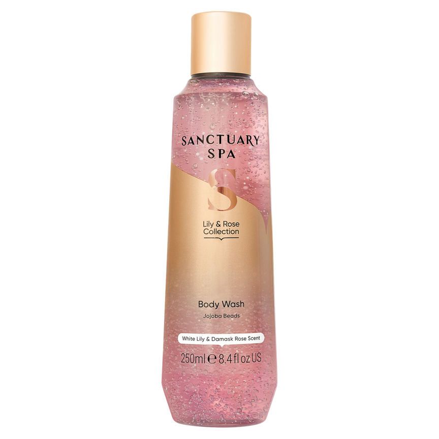 Sanctuary Spa Lily &amp;amp; Rose Collection Body Wash Jojoba Beads 250ml
