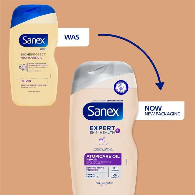 Sanex Expert+ Atopicare Oil Repair Shower Gel   515ml