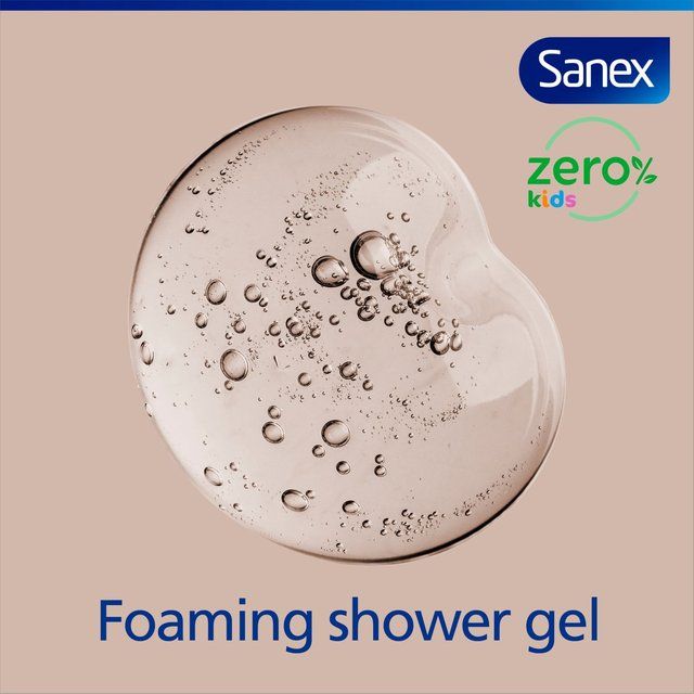 Sanex Zero% Kids Sensitive Bubble Bath and Body Wash Shower Gel   450ml