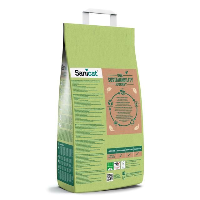 Sanicat Natura Activa 100% Green Clumping Cat Litter   2.5kg
