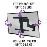 Sanus Preferred 26-55&amp;quot; Full Motion TV Wall Mount, SMF421-B2