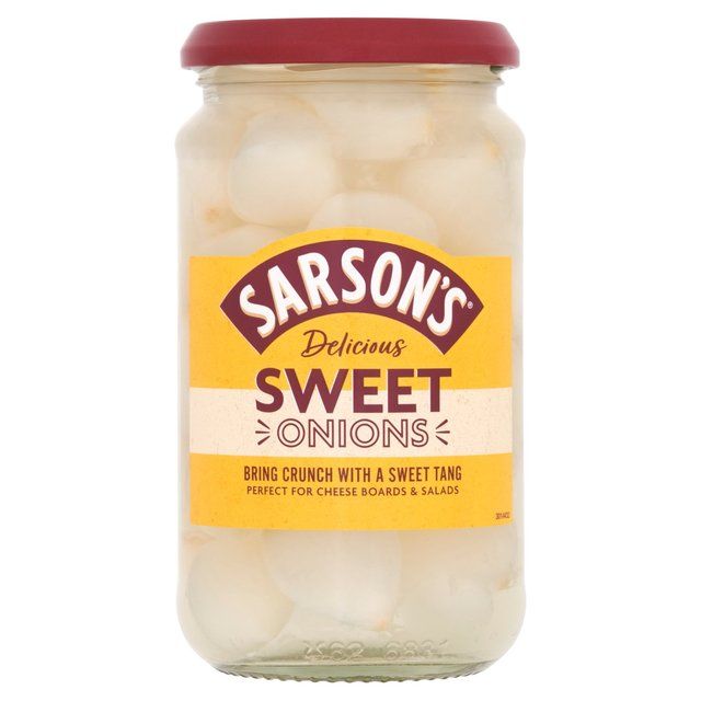 Sarson's Sweet &amp;amp; Mild Silverskin Onions   460g