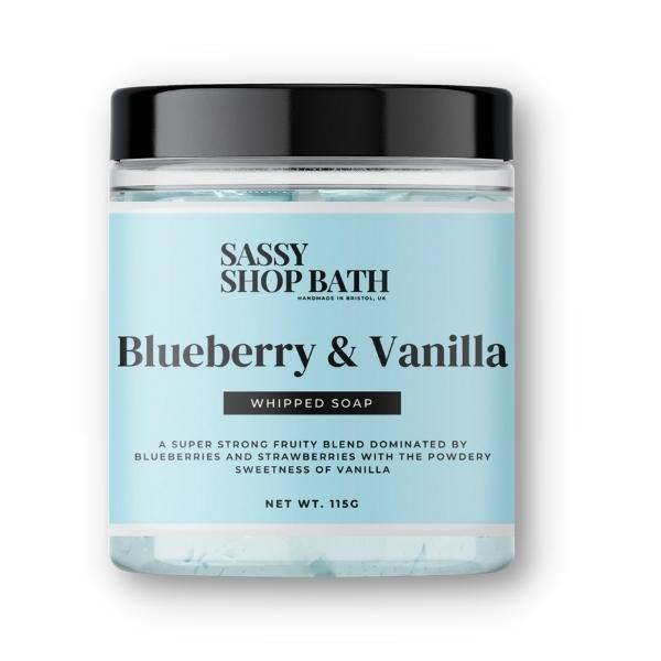 Sassy Shop Wax  Blueberry &amp;amp; Vanilla Whipped Soap 115g