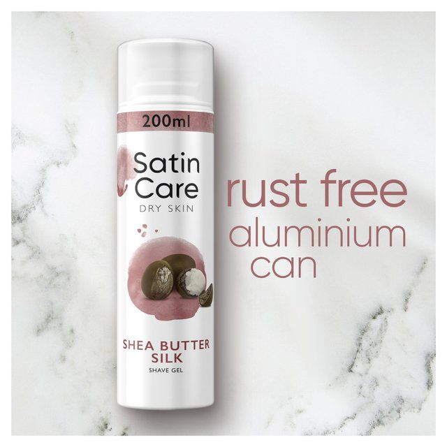 Satin Care Shave Gel Shea Butter Dry Skin   200ml