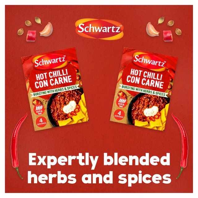 Schwartz Hot Chilli Con Carne Recipe Mix   41g
