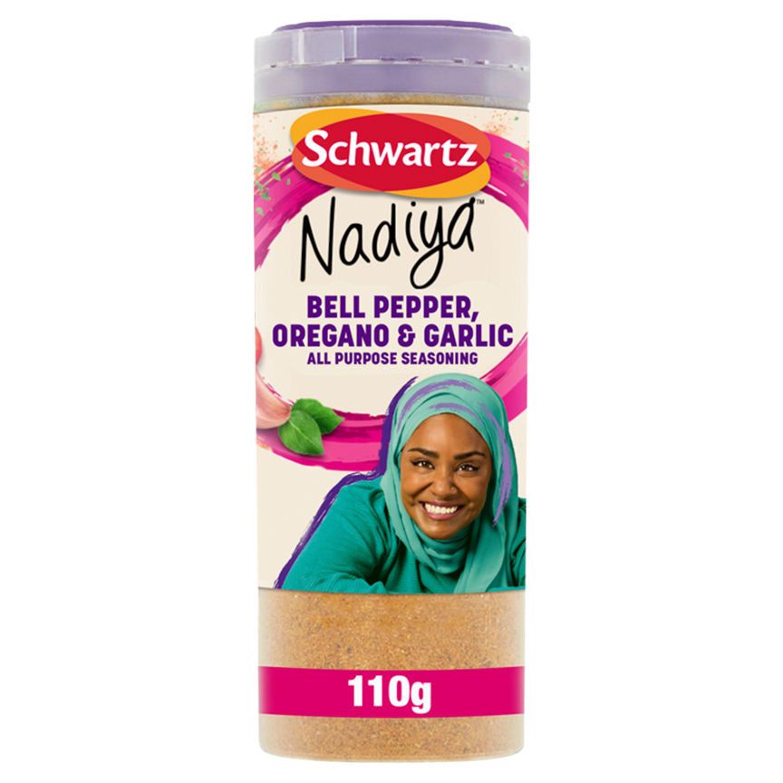 Schwartz Nadiya Bell Pepper, Oregano &amp;amp; Garlic All Purpose Seasoning 110g