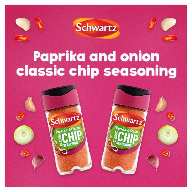 Schwartz Paprika &amp;amp; Onion Classic Chip Seasoning Jar   55g