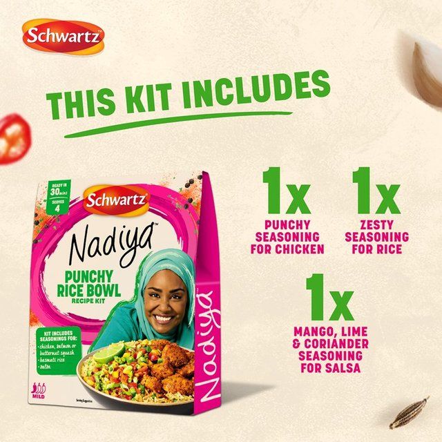 Schwartz x Nadiya Punchy Rice Bowl Recipe Kit   65g