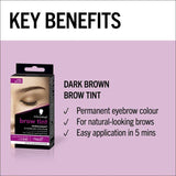 Schwarzkopf Brow Tint Permanent Eyebrow Colour Dark Brown   17ml