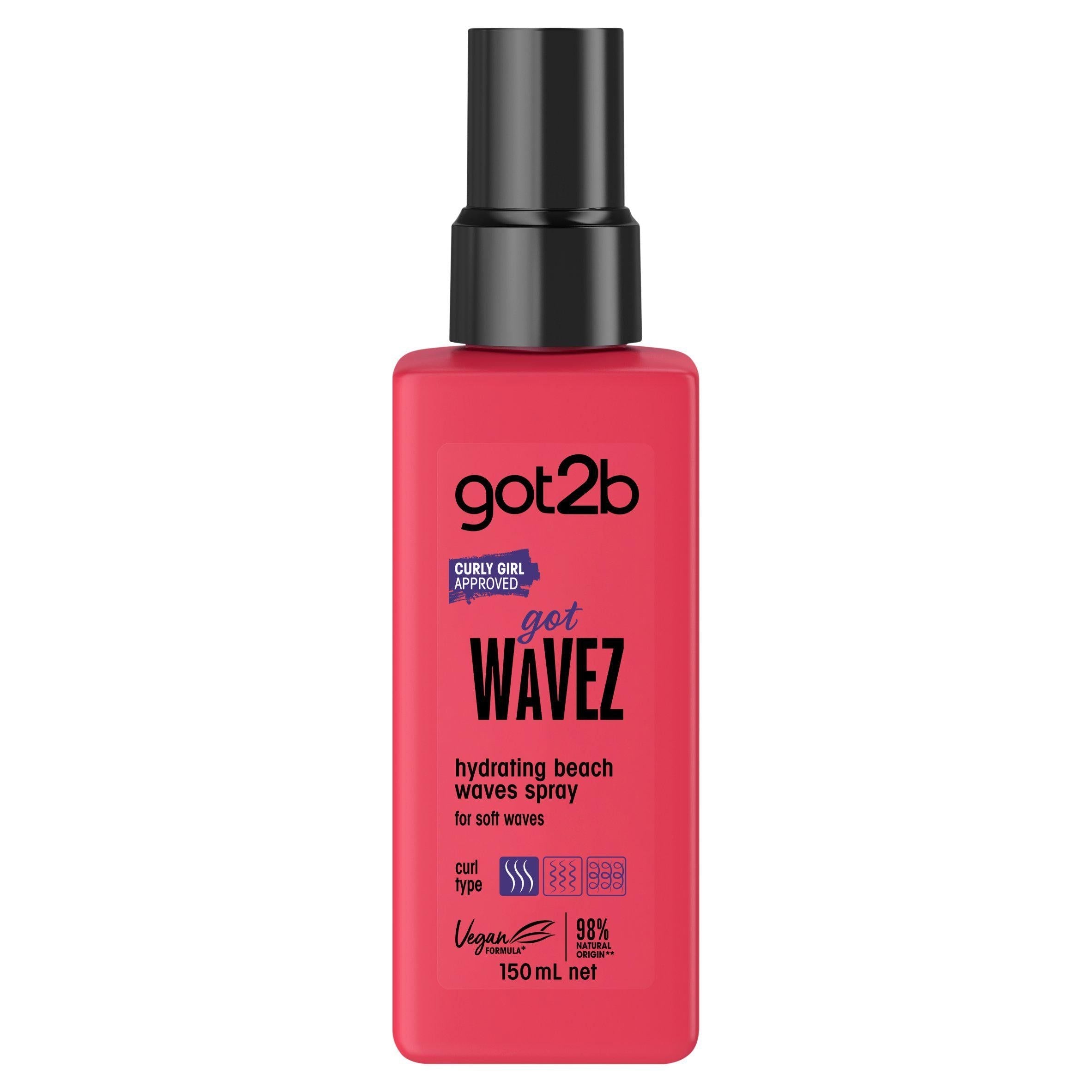 Schwarzkopf Got2b Beach Waves Hydrating Gotcurlz Hair Spray 150ml