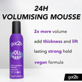 Schwarzkopf got2b Volumaniac Mousse   250ml
