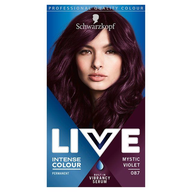 Schwarzkopf Live Intense Colour 87 Mystic Violet Hair Dye   142ml