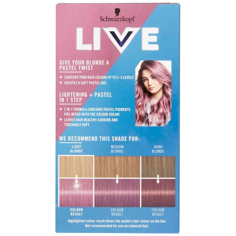 Schwarzkopf LIVE Lightener + Twist Mauve Kiss 105 Permanent Hair Dye