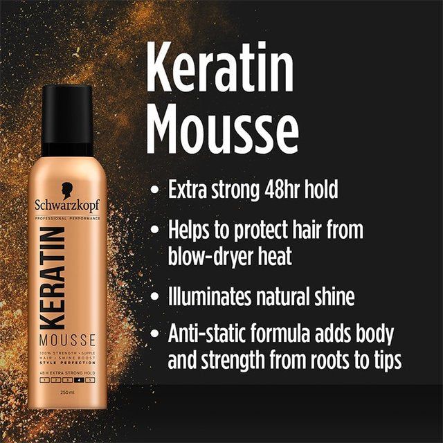 Schwarzkopf Styling Keratin Hair Mousse   250ml