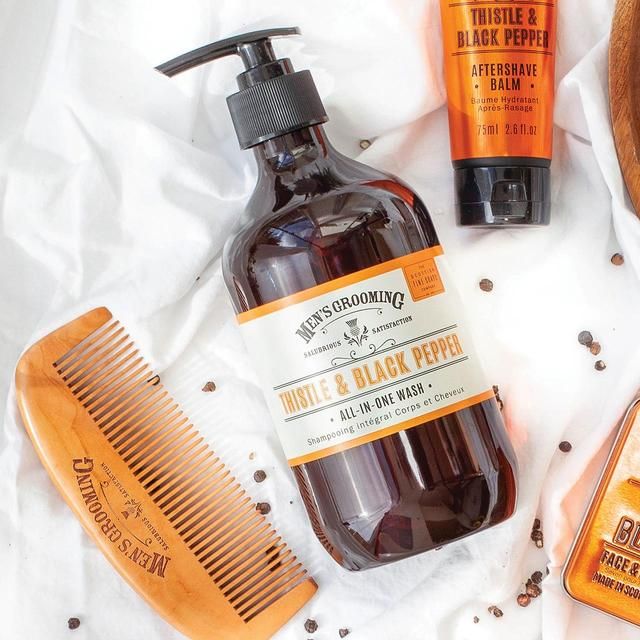 Scottish Fine Soaps Thistle &amp;amp; Black Pepper All-In-One Wash   500ml