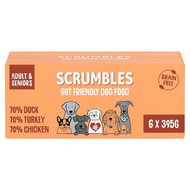 Scrumbles Wet Dog Food Meat Multipack   6 x 395g
