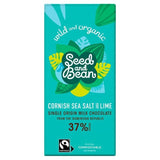 Seed &amp;amp; Bean Organic Milk Chocolate Bar Sea Salt &amp;amp; Tropical Lime   85g