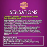 Sensations Lime &amp;amp; Coriander Chutney Sharing Bag Poppadoms   82.5g