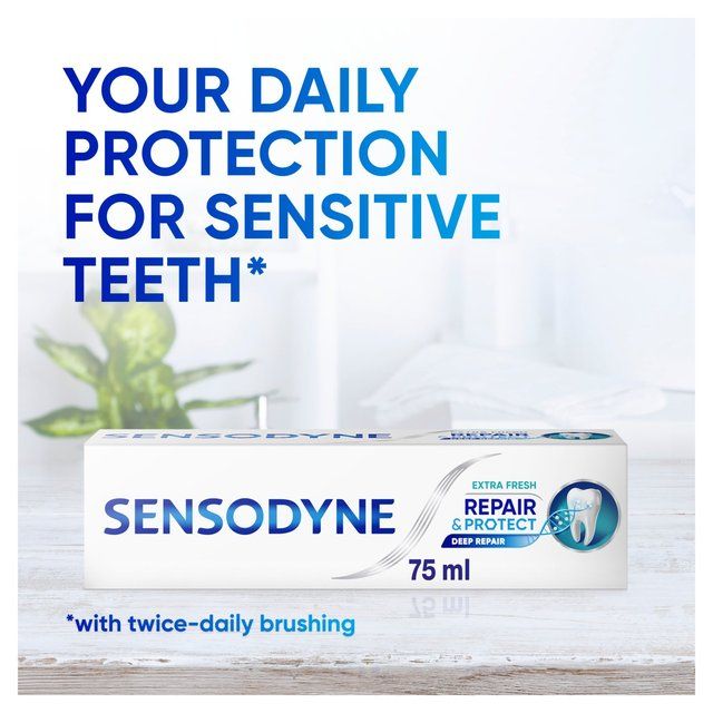 Sensodyne Repair &amp;amp; Protect Sensitive Extra Fresh Toothpaste   75ml