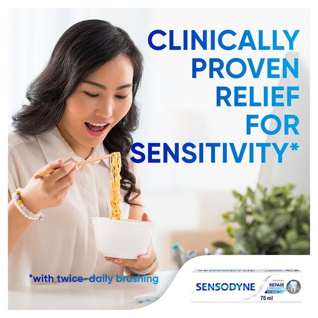 Sensodyne Repair &amp;amp; Protect Sensitive Whitening Toothpaste   75ml